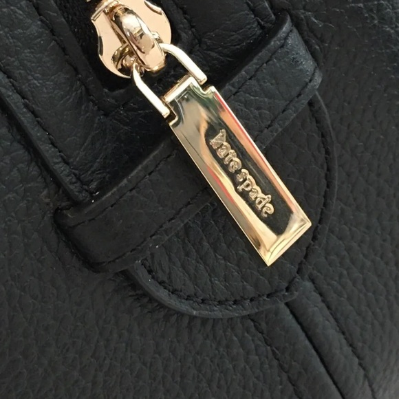 KATE SPADE LEILA MEDIUM TRIPLE COMPARTMENT SATCHEL SHOULDER BAG BLACK LEILA - Picture 11 of 14